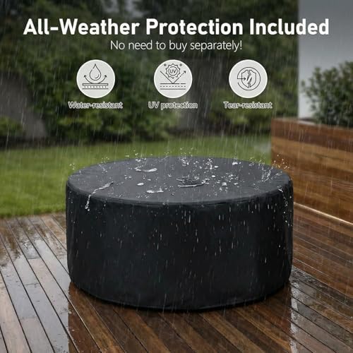 TLGREEN 30-Inch Round Propane Fire Pit Set, 50,000 BTU, 2-Piece - Image 4