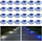 addlon 24 Pack Solar Driveway Dock Lights, 2 Color Modes, IP67 Waterproof by addlon