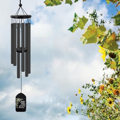 Personalized Sympathy Wind Chime, Memorial Wind Chimes Outdoor Deep Tone, Wind Chimes for Loss of Loved Father/Mother/Lover, Bereavement/Sympathy/Memorial Gifts for Remembrance - Image 6