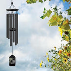 Personalized Sympathy Wind Chime, Memorial Wind Chimes Outdoor Deep Tone, Wind Chimes for Loss of Loved Father/Mother/Lover, Bereavement/Sympathy/Memorial Gifts for Remembrance - Image 6