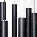 74" Aluminum Wind Chimes - Premium Wind Chime to Create a Zen Atmosphere - Wind Chime Suitable for Outdoor, Garden, Patio, Backyard, Garden, Decoration with Wind Catcher Decor Gift (Black) - Image 2