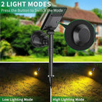 Halloween Solar Spot Lights Outdoor Ideal Decor for Landscape Warm White-4P - Image 3