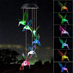 ShangTianFeng Solar Hummingbird Wind Chime, Gifts for Friends Female,Friendship Gifts for Women,Women Gift,Grandma Gift,Mother Birthday Gift from Daughter,Gardening Gift,Hanging Solar Lights,mom by ShangTianFeng
