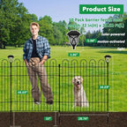 Garden Fence Animal Barrier, 10 Panels No Dig Dog Fence Outdoor - Image 2