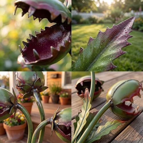Metal Carnivorous Plant Garden Stake,Giant Carnivorous Plants Decor - Image 3
