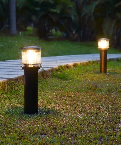 Black Aluminum Bollard Path Lights - IP54 Waterproof, Ideal for Walkway, Patio, Yard & Garden - Image 3