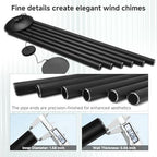 78" Extra Large Wind Chimes for Outside, 6 Thick and Bold Aluminum Tubes - Image 3
