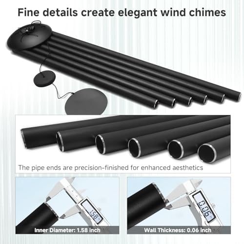 78" Extra Large Wind Chimes for Outside, 6 Thick and Bold Aluminum Tubes - Image 3