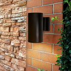 Maxxima Black Cylinder LED Outdoor Wall Light, 1050 Lumens 5 CCT, Photocell - Image 6