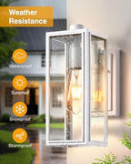 VIANIS White Outdoor Lighting Fixtures, Dusk to Dawn Outdoor Lighting, Exterior Light Fixture Wall Mount for House, Anti-Rust Aluminium Porch Lights Outdoor for Patio, Entryway - Image 4