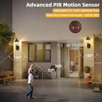 Lamomo Motion Sensor Outdoor Wall Lights, Porch Lighting Lamp, Bronze - Image 3