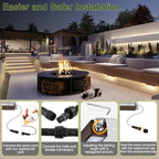 Retaining Wall Lights,12 Pack 7 Inch LED Hardscape Lighting,12-36V 2.5W Low Voltage Fence Lights,Outdoor Step Lights with IP67 Waterproof 2700K Warm Light - Image 4
