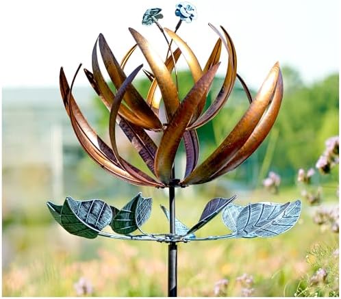 LimeHill Wind Spinner for Yard and Garden - Large Metal Kinetic Wind Sculptures for Outdoor Decorations (24 X 84 Inches) by LimeHillOutdoorDecor