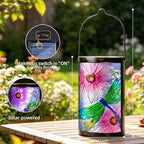 MUMTOP Dragonfly Solar Lantern Outdoor Waterproof, Hanging Garden Light - Image 3