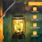 kyoryuger Bichon Dog Gifts for Women/Men Bichon Frise Solar Lanterns Birthday Dog Lovers Lantern Pet Loss Dog Memorial Lights Solar Garden Decoration for Yard, Patio,Backyard,Porch Torches Light - Image 5