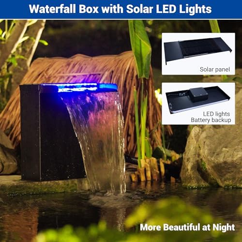 NFESOLAR Pond Waterfall Spillway with Pump Kit for Pond up to 2000 Gallons - Image 4