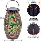 Solar Lantern Outdoor Waterproof, Hummingbird Gifts for Women Garden Decor - Image 5