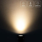SUNVIE 2 Pack 3W LED Spot Lights Indoor 3000K Plug-in White Uplights Indoor - Image 3