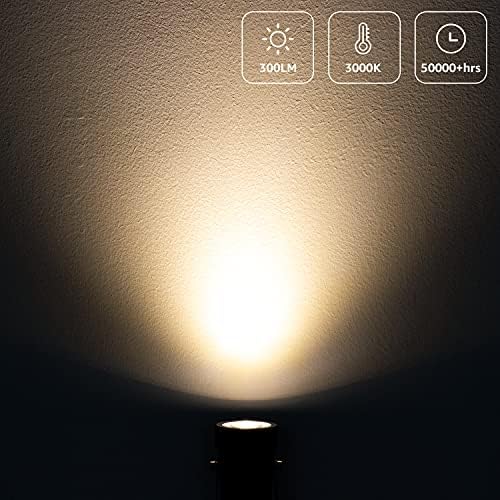 SUNVIE 2 Pack Plug-in Spot Lights Indoor, 120V Warm White LED Uplights - Image 3