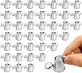 40Pcs Mini Watering Can Mini Galvanized Watering Can Silver Miniature Watering Pot, Small Metal Kettle for House Crafts, Garden Ornaments, Gardening Landscape, Party Favors, Dollhouse Decor by Unknown