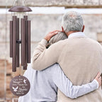 Personalized Sympathy Wind Chimes Dove Forever in Heart - Image 7