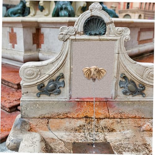 BESTonZON Elephant Head Wall Fountain Sprayer Outdoor Waterfall Fountain Nozzle with Adjustable Mounted Garden Decor for Patio and Courtyard Tranquil Water Saving Design - Image 5