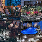 Solar Lights Outdoor Garden, 6 Pack LED Garden Waterproof, Solar Powered Pathway Lights for Yard, Patio, Landscape, Walkway, Path(Cold White) - Image 4