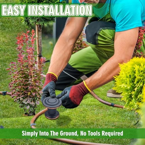 Tandefio 5 Pcs Garden Hose Guide Stake 17 Inch Heavy Duty Decorative - Image 5