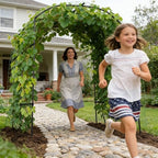 Tall Garden Arch Trellis for Climbing Plants, 87" H Metal Trellis Archway - Image 2