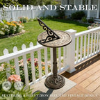 Linton Arst Garden Sundial Compass, 23.6lb Heavy Duty Solid Cast Iron Armillary Sphere, Vintage Waterproof Outdoor Sun Dial with Roman Numerals, Landscape Ornament for Patio Lawn Backyard - Image 4