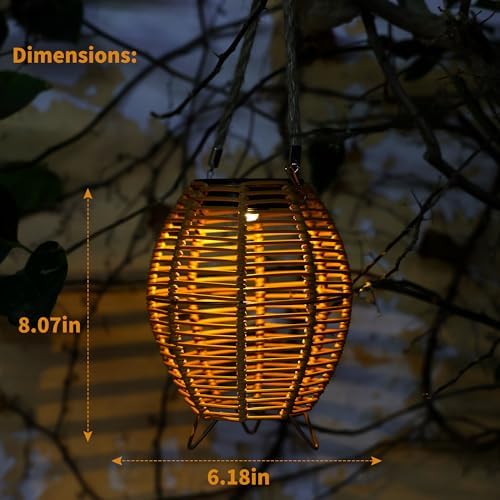 Solar Hanging Lanterns 2 Pack - Image 4