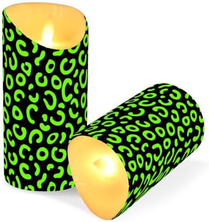 Waterproof Outdoor LED Candles with Timer 2/4/6/8H Leopard - Image 3