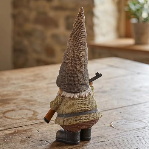 Elenon Garden Gnome Outdoor Statue, 10.6'' High Funny Dwarf with Gun Figurine Decor, Resin Sculpture for Patio Yard Lawn Porch Decoration Ornaments Gift - Image 6