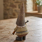 Elenon Garden Gnome Outdoor Statue, 10.6'' High Funny Dwarf with Gun Figurine Decor, Resin Sculpture for Patio Yard Lawn Porch Decoration Ornaments Gift - Image 6