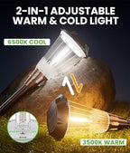 BITPOTT Solar Garden Lighting, 6 Pack, 2 Color Modes, IP65 - Image 2