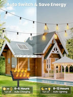Svater 200 FT Solar String Lights Outdoor Waterproof, Remote Dimmable - Image 3