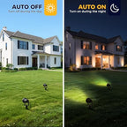 L LOHAS LED Landscape Lighting Outdoor, Dusk to Dawn Plug in Spotlight - Image 2