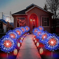 Tujoe 12 Pcs 4th of July Solar Firework Stake Lights 180 LED 8 Modes by Tujoe