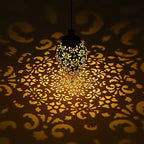 (2 Pack) Hanging Solar Lights, Tomshine Solar Lantern LED Moroccan Garden Decor, Metal Solar Lanterns Outdoor Waterproof for Outside, Patio, Porch, Pathway Hanging Decor - Image 2