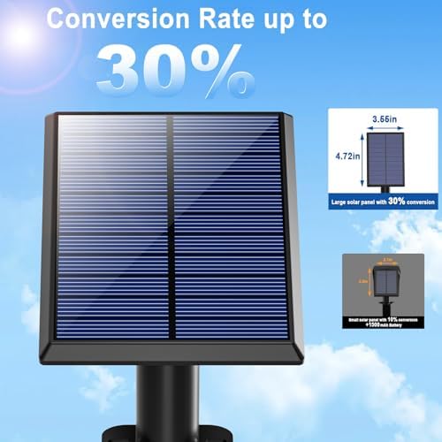 WELALO Solar Lights Outdoor Waterproof Flag Spotlights 10 Pack (Warm White) - Image 5