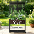 Metal Raise Garden Bed with Trellis,70" Elevated Trellis Planter Outdoor - Image 3