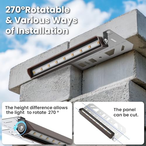 Retaining Wall Lights, Low Voltage Landscape Outdoor Step Lighting 12 Pack - Image 4