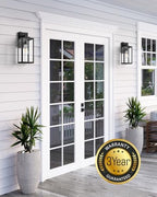 VIANIS Large Black Outdoor Wall Lights with Dusk to Dawn Sensor, Waterproof - Image 6
