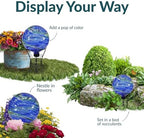 Sunnydaze 10" Glass Gazing Ball for Garden, Globe for Outdoor Display - Image 4