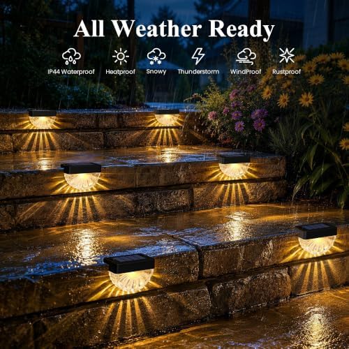 SOLPEX Solar Deck Lights Outdoor (24 Pack), Waterproof Led - Image 5