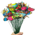 Garden Stakes Simulation Butterflies Garden Yard Planter Butterfly Stakes by Unknown