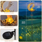 Solar Lights Outdoor Waterproof - Moon & Horse Landscape Lighting, Weatherproof SolarGarden Stakes with 8-10H Auto On/Off, Decorative Pathway Markers for Driveway/Walkway/Equestrian Farms - Image 3