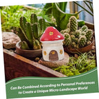 Milisten 4pcs Miniature Fairy Garden Accessories Moss Decor Small Succulent Planters for Home Use Colorful Flower and Leaf Ornaments for Fairy House Decoration - Image 3
