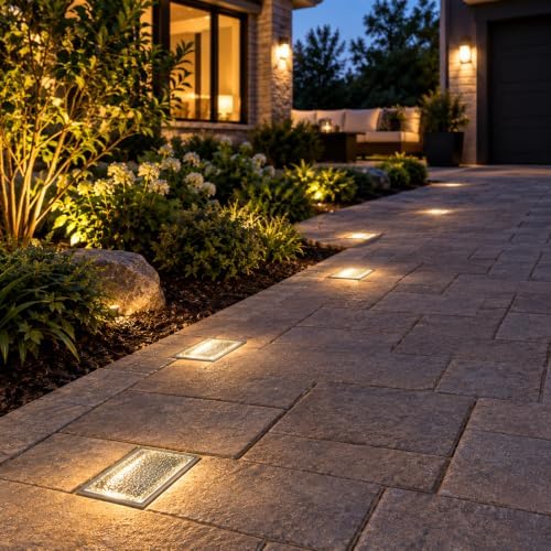 Drart Solar Paver Lights 4x8 Inch, IP67 Waterproof Recessed Brick Pathway Lighting Outdoor for Driveway, Walkways, Patio, Garden, Pavers, Yard (2700K/4500K/6000K, 2 Pack) - Image 2