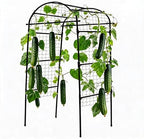 6.73ft x 2.62ft x 2.95ft Garden Arch Trellis for Raised Beds, Plant Support for Cucumbers, Melons, Vegetables, Peas, Tomatoes,﻿ & Climbing Vegetables, Outdoor Rust-Resistant Trellis by EcoSummer
